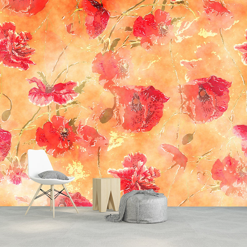 Print Illustration Horizontal Mural for Living Room Wall Decoration