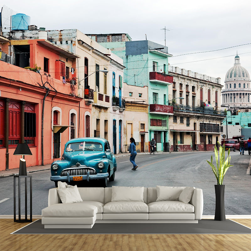 Car Photography Mural Moisture Resistant for Living Room and Bedroom Wall Decor