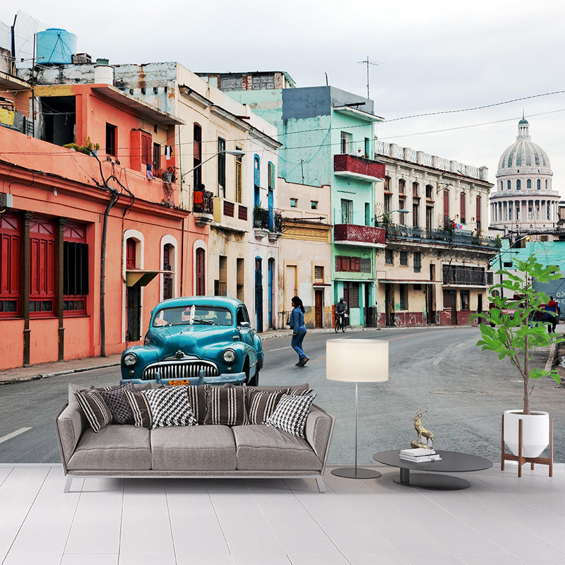 Car Photography Mural Moisture Resistant for Living Room and Bedroom Wall Decor