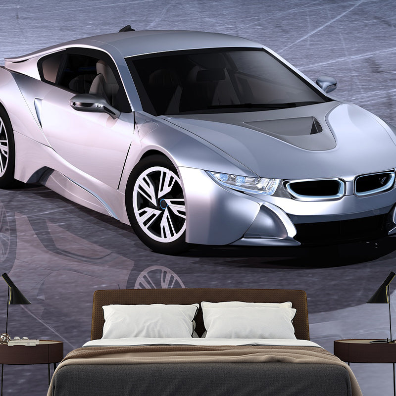 Car Photography Mural Moisture Resistant for Living Room and Bedroom Wall Decor