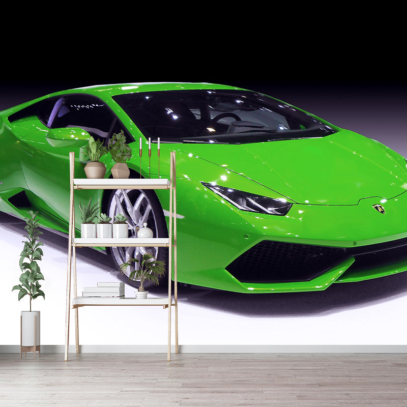 Creative Car Photography Mural Moisture Resistant for Living Room and Bedroom Wall Decor