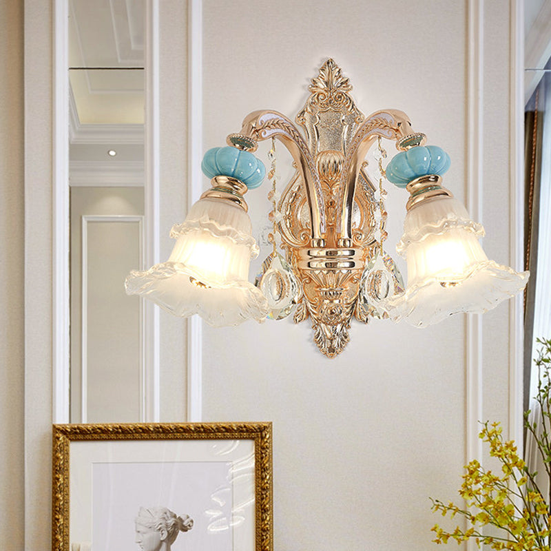 Apparecchiatura da parete con parete di fiori che cade da 1/2-testa.