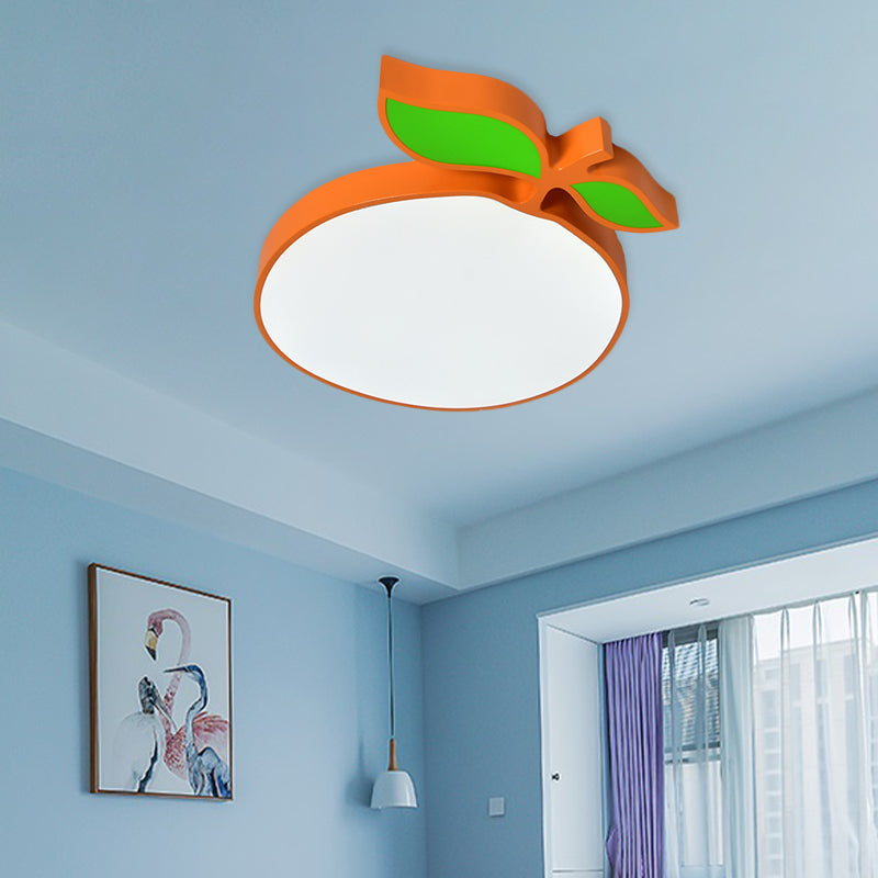 Creative Led Light Fixture with Acrylic Shade White Grape/Banana/Apple Flush Mount Lighting