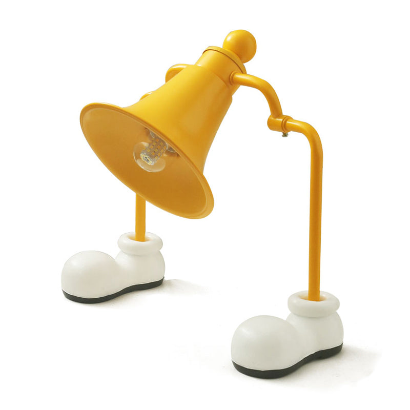 Trompete Reading Buch Light Kids Metal Single Lampe gelbe Lernlampe mit Schuhen Basis