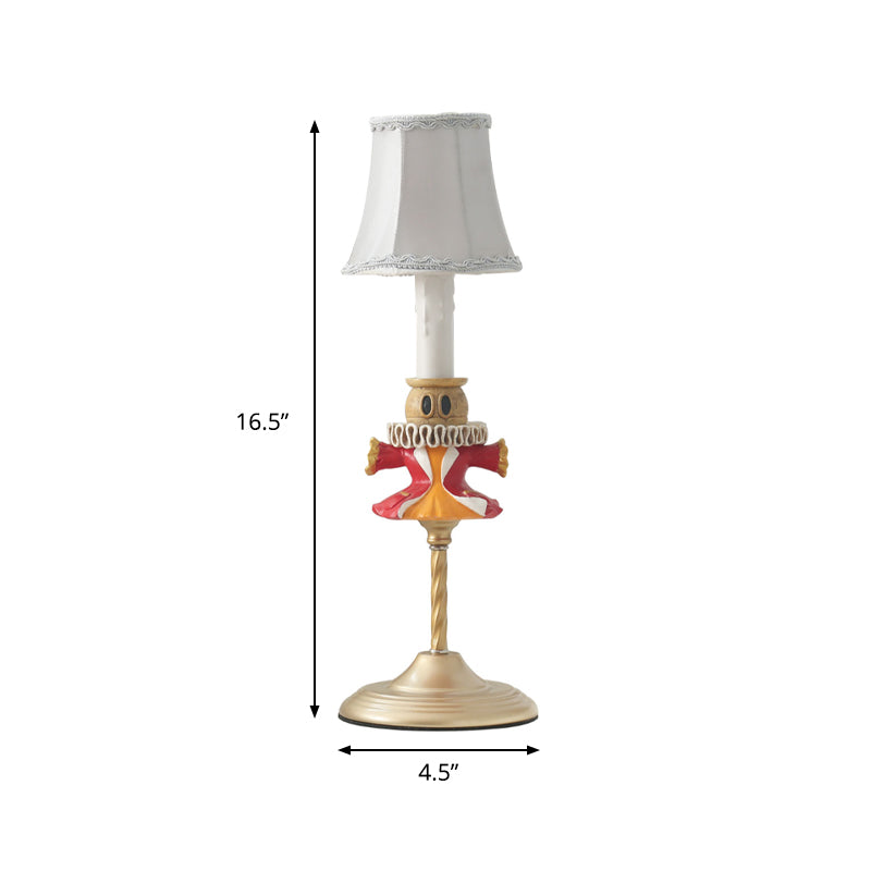 1 Livre de lecture de chevet de tête Light Modern Gold Task Lighting avec base de vêtements et ombre de baril