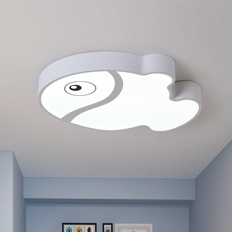 Fish Flushmount Cartoon Acryl Led White/Blue Ceiling Light Halterung für Kinder Schlafzimmer