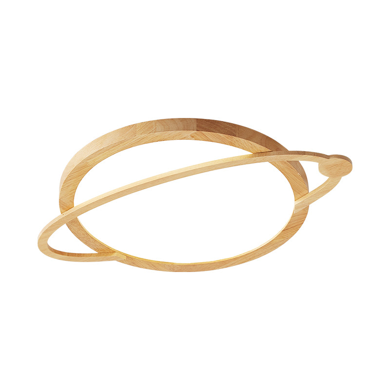 Hout Saturn Inbouwlamp Kinder Led Acryl Dicht bij Plafond Verlichtingsarmatuur voor Slaapkamer