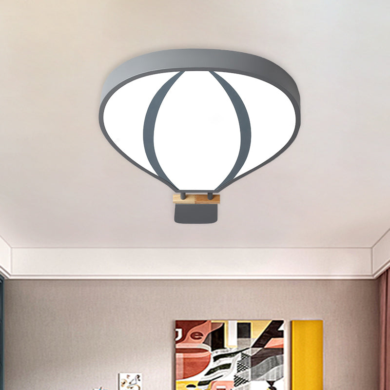 Lampada da incasso del palloncino dell'aria calda acrilica Nordic LED in bianco/grigio/verde per la camera da letto del bambino