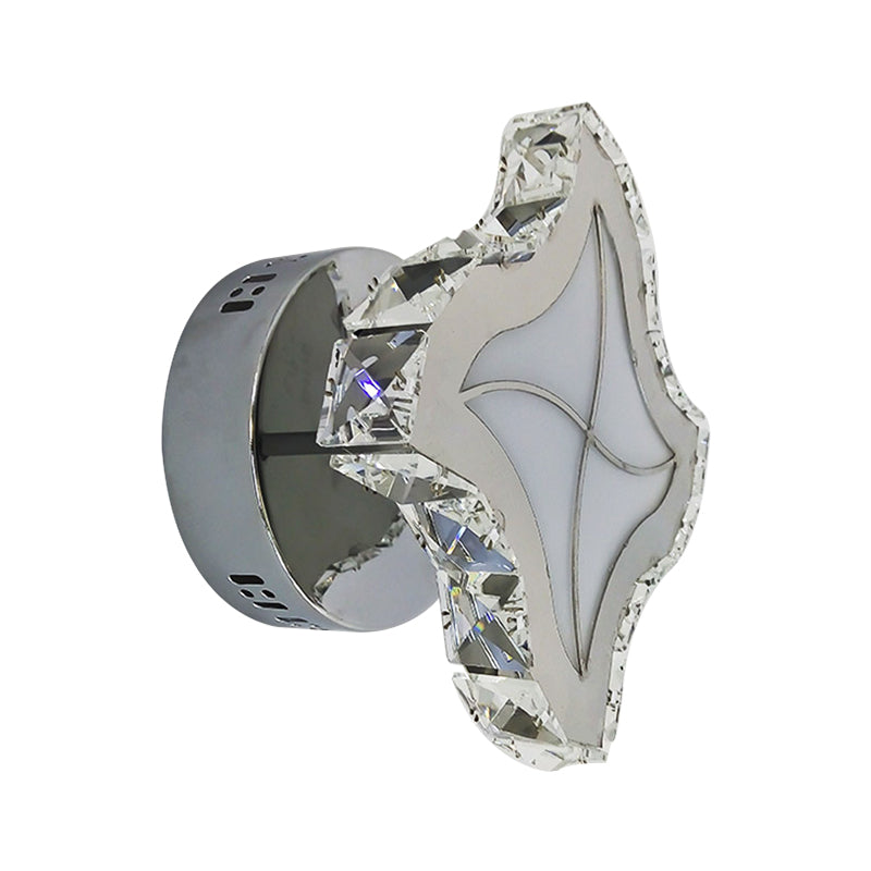 Luminaire mural en cristal à facettes LED