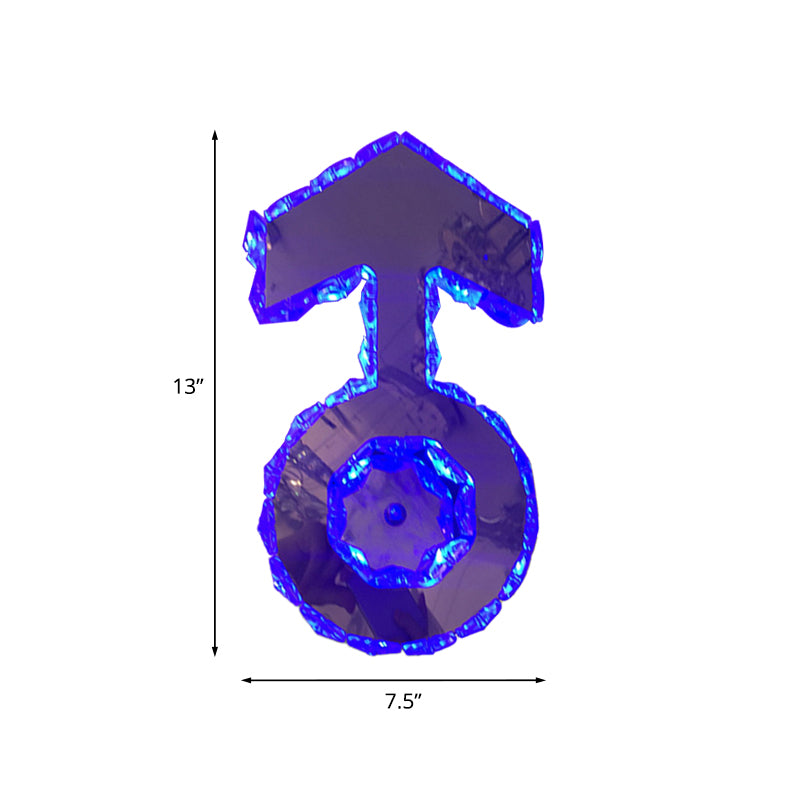 Éclairage mural Logo Crystal Boy à facettes