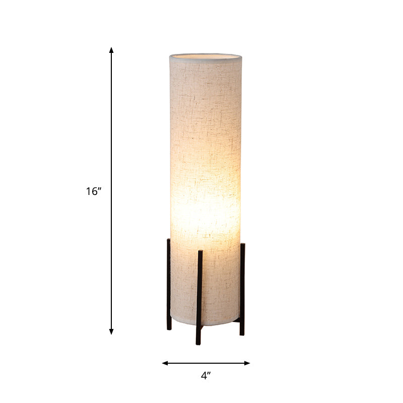 Tipulaire Fabille Tissu de nuit Light Minimalisme 1 Livre de lecture beige légère lampe