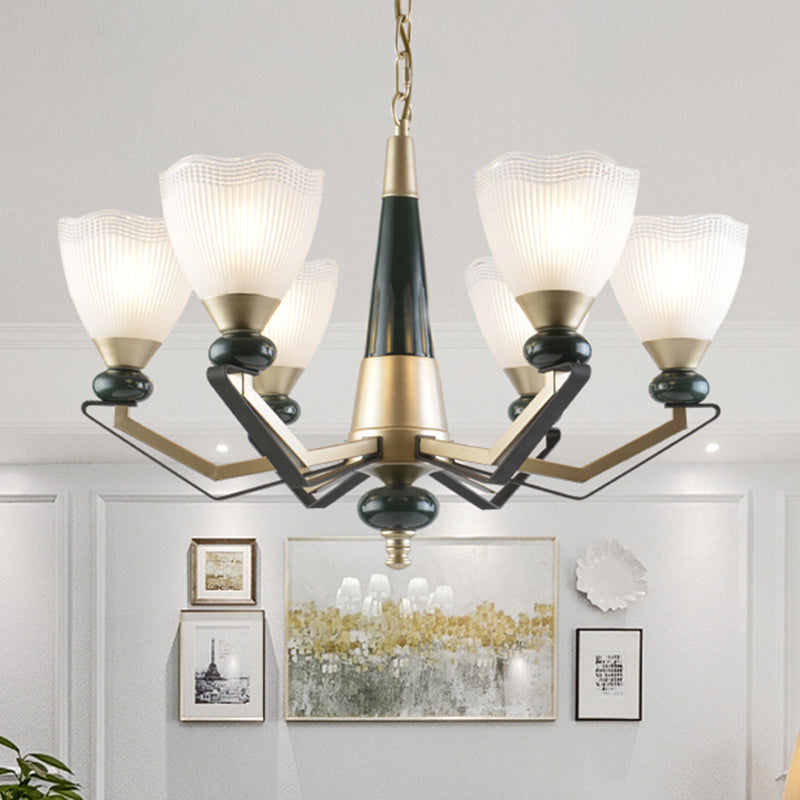 Chandelier en or 3/6 à tête