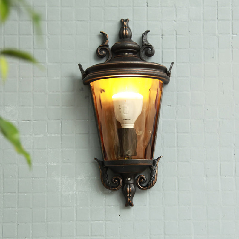 Country Lantern Sconce Light 1 éclair