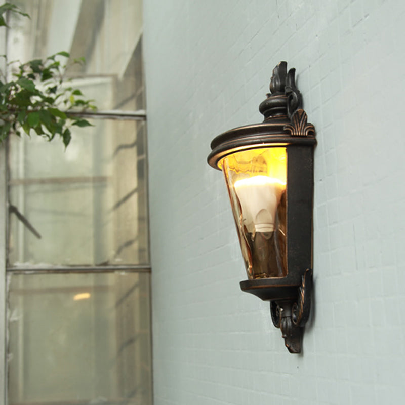 Country Lantern Sconce Light 1 éclair