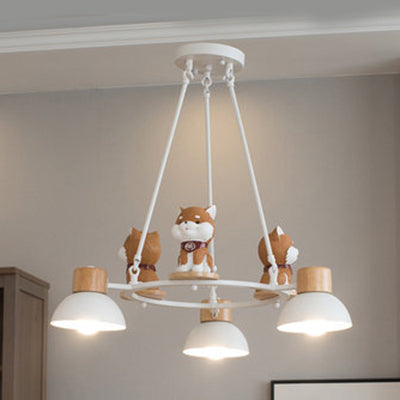 Metal Dog Hanging Pendant Lights Modern Hanging Ceiling Fixtures for Living Room