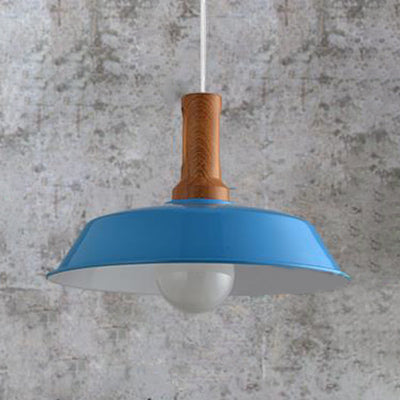 Luce sospesa da fienile elegante retrò 10 "/14" W 1 lampada a soffitto in metallo in metallo in bianco/nero per cucina