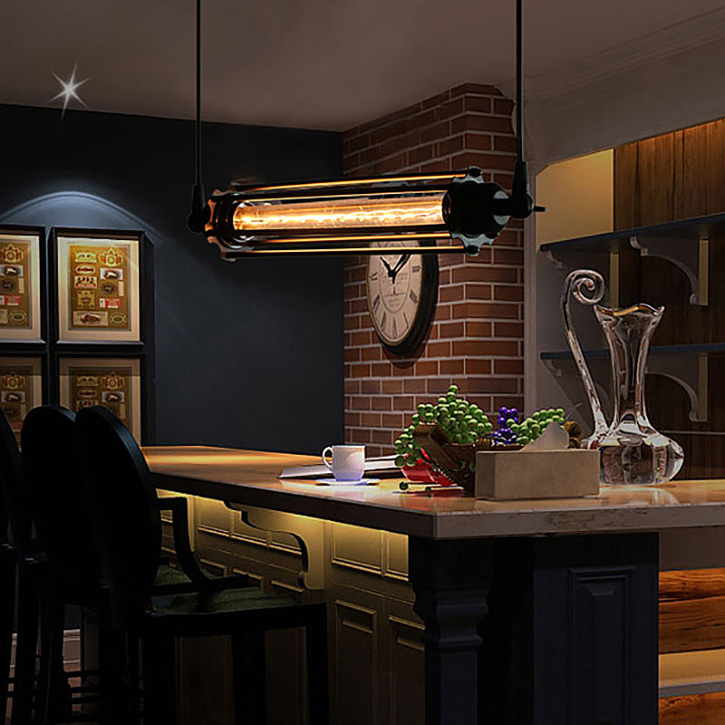 1 luminaire suspendu en fer léger