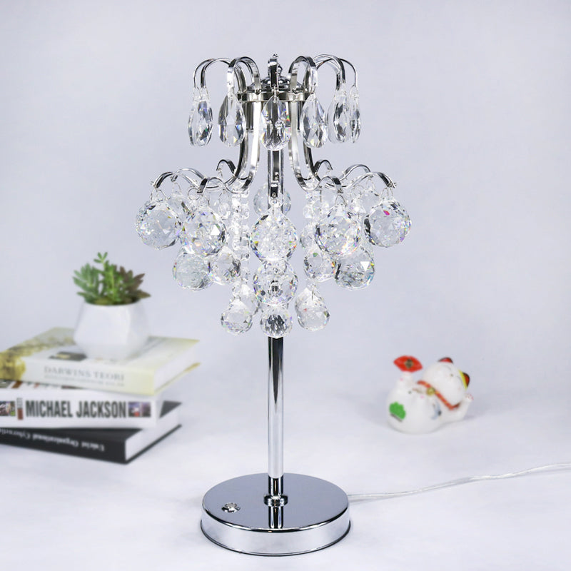 Luz de mesa LED de cristal orb