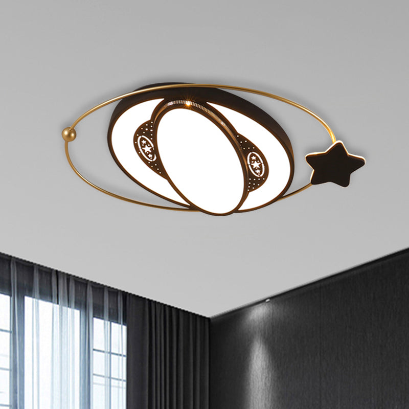 Round Massimale Montato Fixture Nordic Acrylic LED Black Flush Monte Spotlight con Star Design