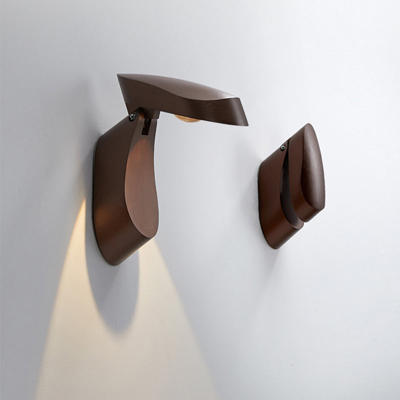 Roteerbare ovale oppervlakte wandwandwandeling Moderne metalen LED -bedwandlamp in wit/zwart/gouden afwerking