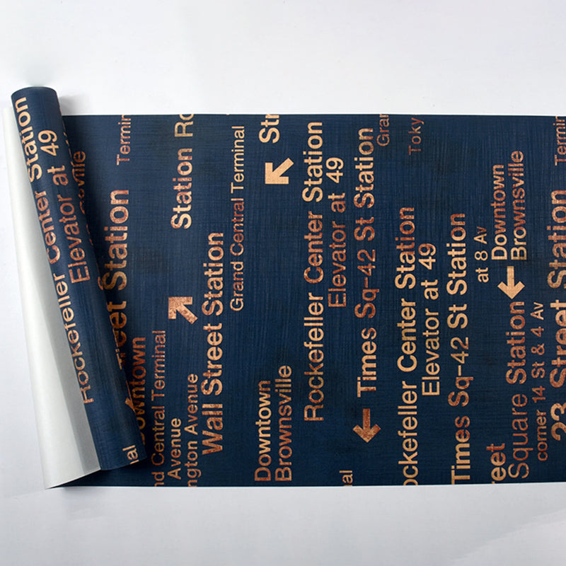 Fashion and Original 3D Effect English Letters and Vocabularies Non-Pasted Wallpaper, 20.5" by 31'