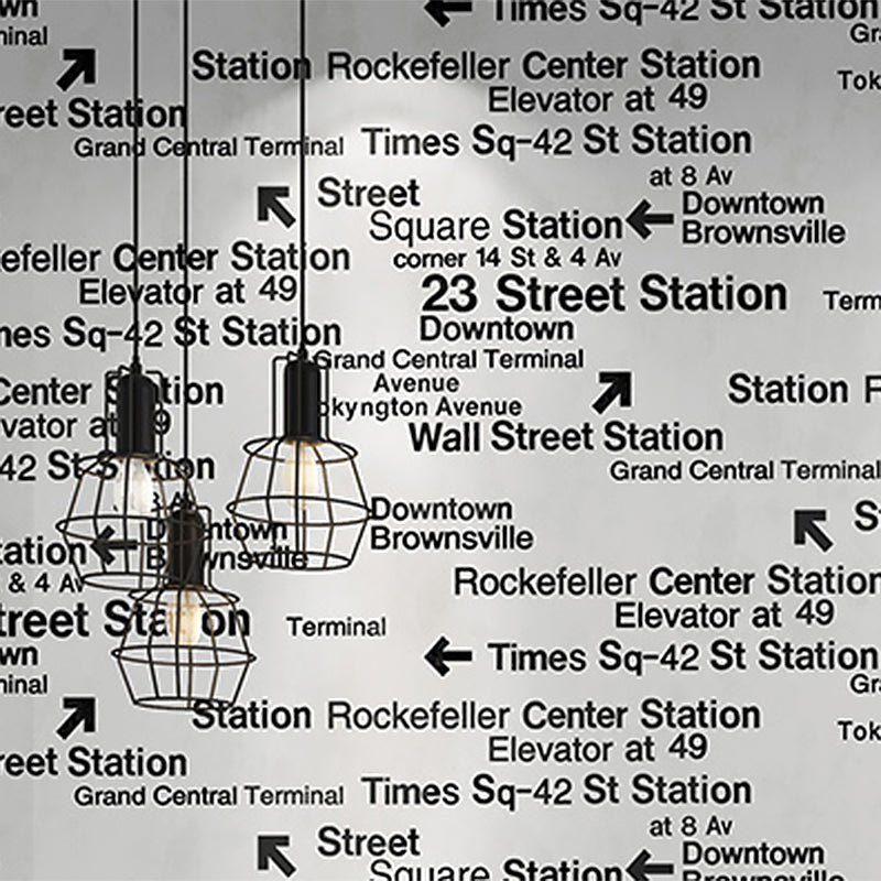 Fashion and Original 3D Effect English Letters and Vocabularies Non-Pasted Wallpaper, 20.5" by 31'