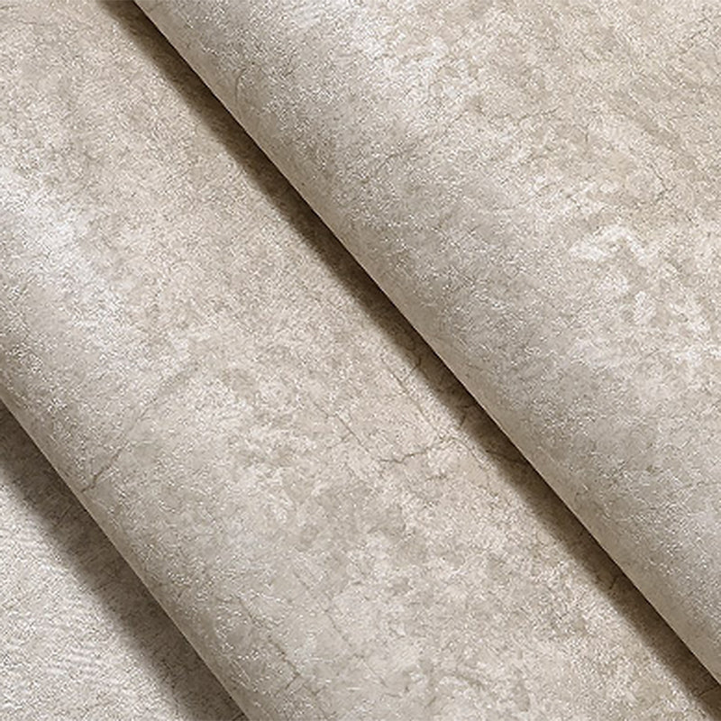 Cement Effect Wallpaper Non-Pasted 21" by 31' Traditional Wall Covering in Mottled Yellow