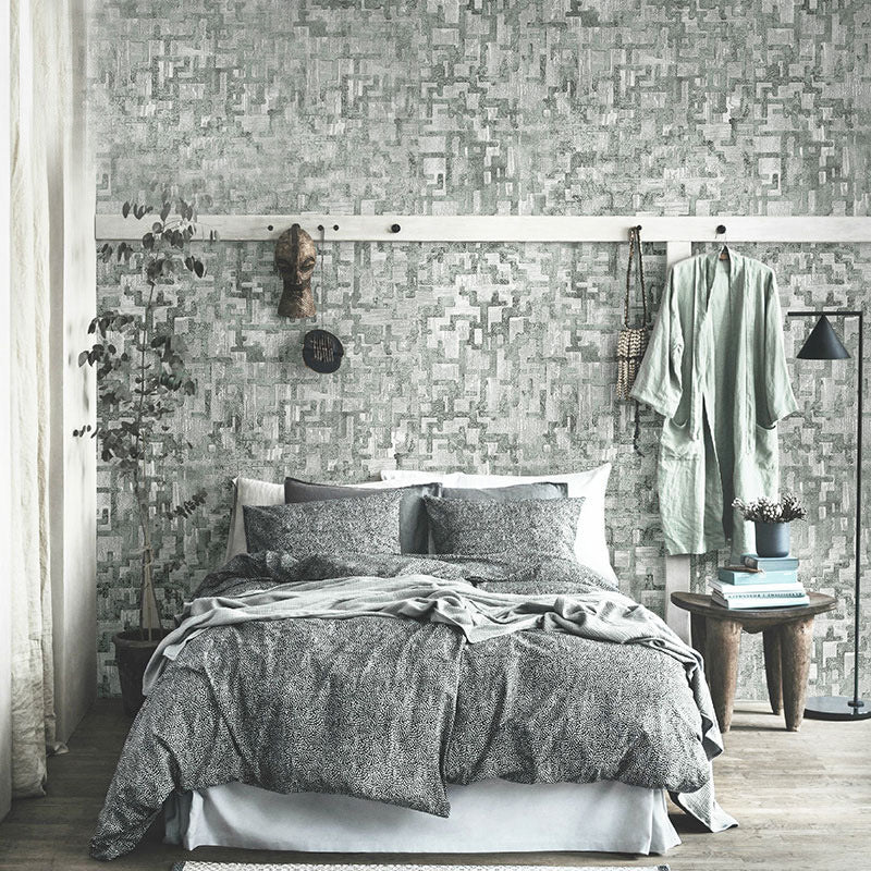 Nordic 3D Mottled Geometries Wallpaper for Decoration, 33'L x 21"W