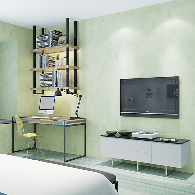 Plaster Wallpaper with Modern Mottled Cement Design, 21" x 33'
