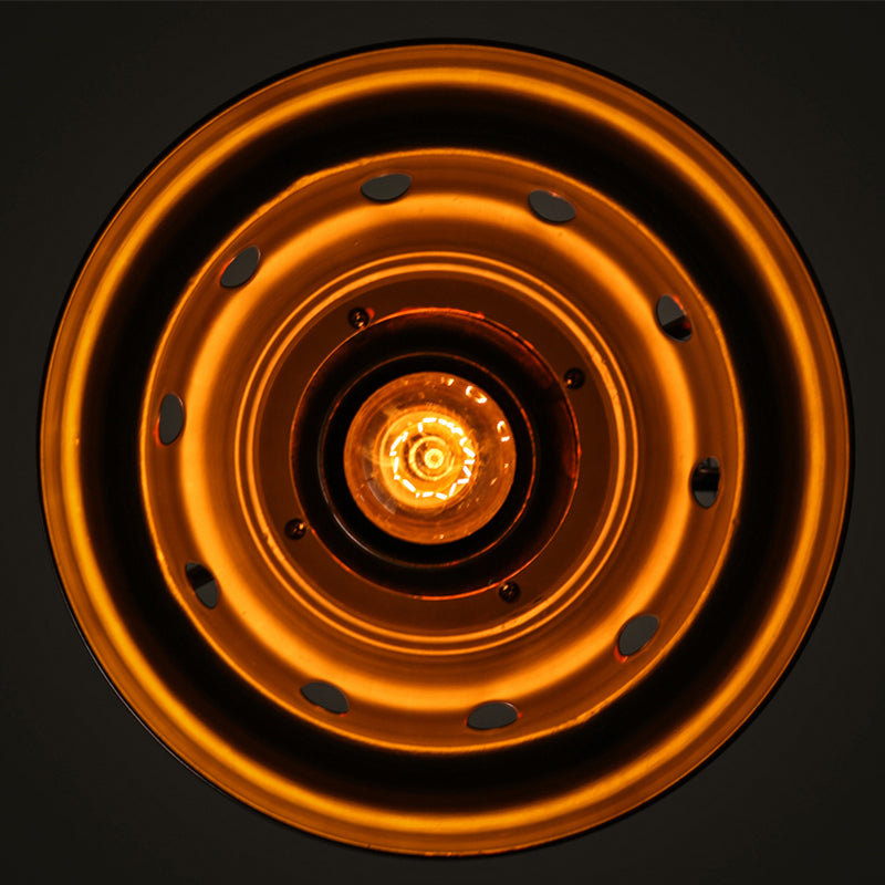 Farmhouse Barn Cenderant Lighting 1 Apparecchiatura sospesa in ferro battuto con design del buco in rame alterato