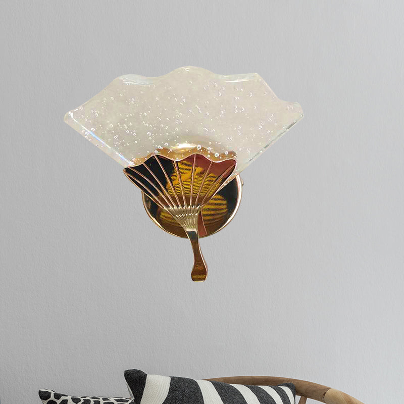 Gouden LED Wandbevestiging Licht Modernisme Bubble Crystal Ginkgo Wand SCONCE LAMP VOOR SLAAPKAMER