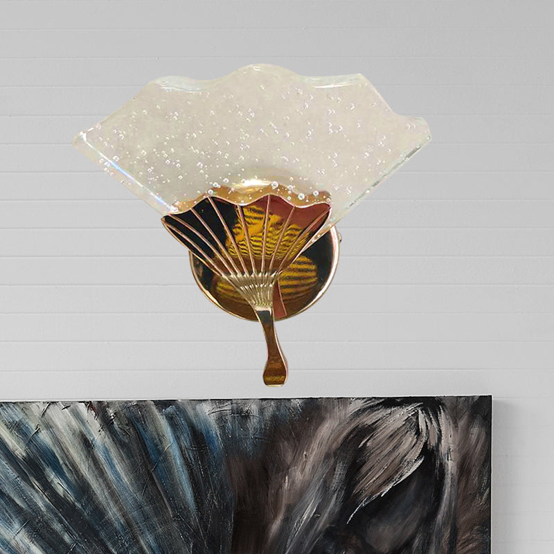 Gouden LED Wandbevestiging Licht Modernisme Bubble Crystal Ginkgo Wand SCONCE LAMP VOOR SLAAPKAMER