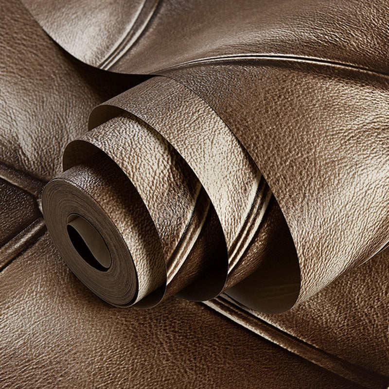 3D Leather Effect Wallpaper 20.5-inch x 33-foot Retro Harlequin Non-Pasted Wall Decor
