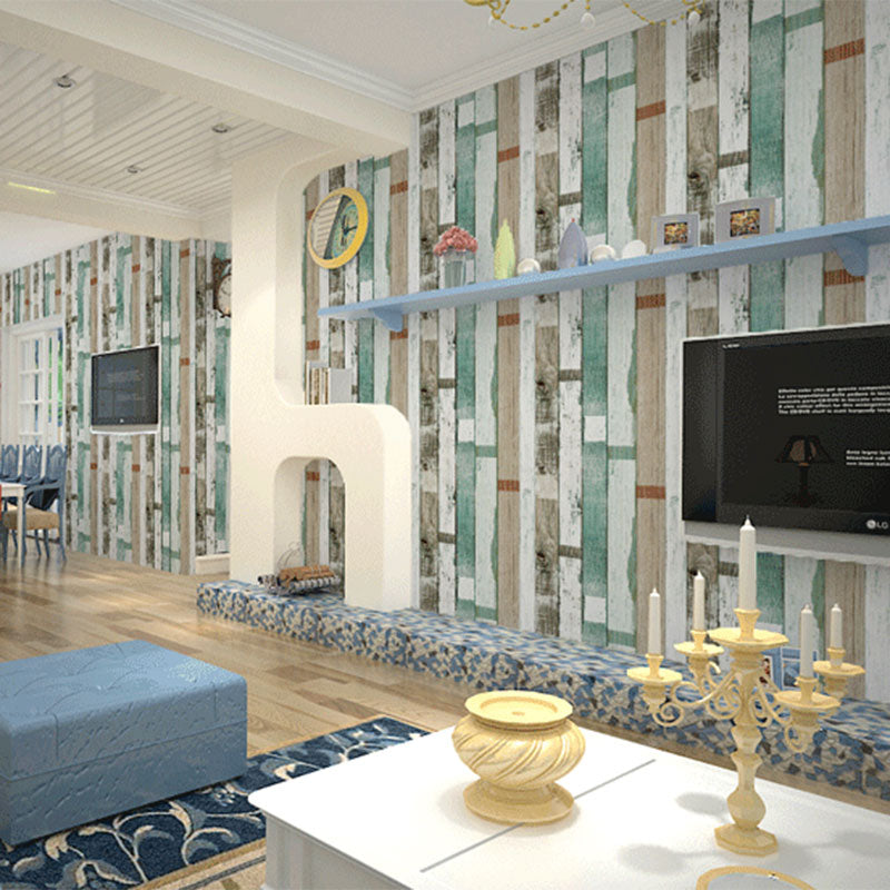 Vinyl 33' x 20.5" American Countryside Wallpaper Wood Effect Wall Decor