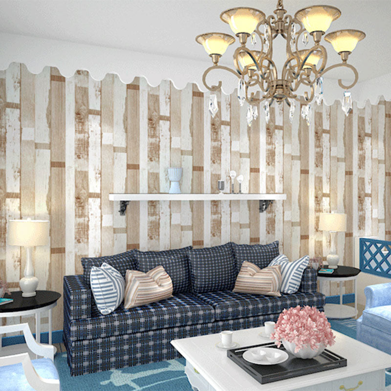 Vinyl 33' x 20.5" American Countryside Wallpaper Wood Effect Wall Decor