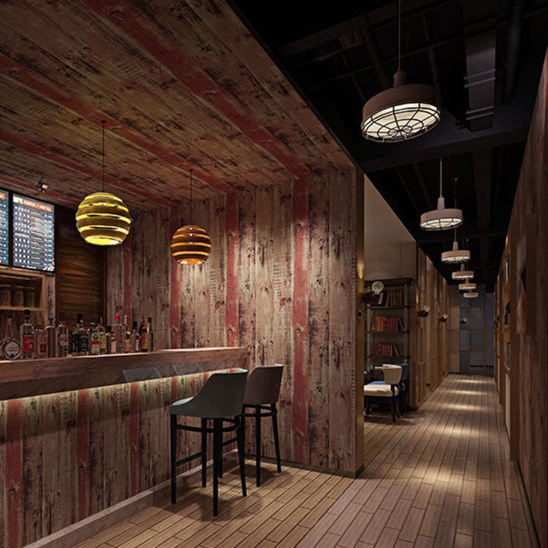 Countryside Distressed Wood Wallpaper 20.5" by 33', Non-Pasted Wall Covering