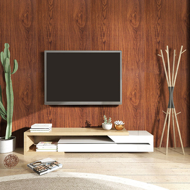 Dark Brown Wood Texture Wallpaper 14.5 sq ft. Plaster Stain-Resistant Distressed Wall Decor, Self-Adhesive