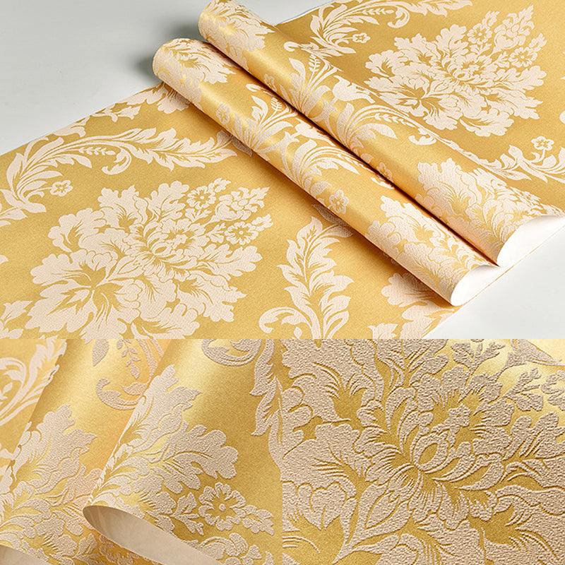 European Retro Damask Wallpaper 31-foot x 20.5-inch Harlequin and Floral Non-Pasted Wall Decor