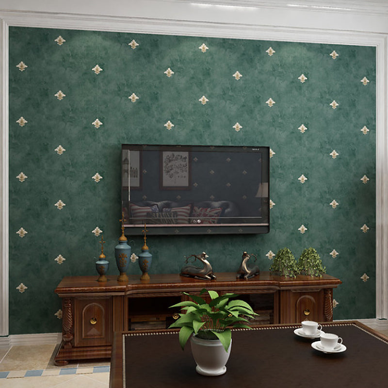 Non-Pasted American Countryside Wallpaper,  31'L x 20.5", Light Color