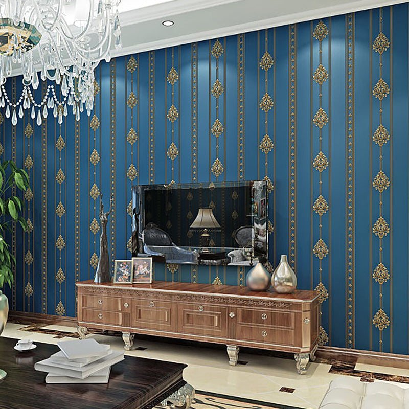 Nordic Nostalgic Damask Wallpaper Non-Woven 31' x 20.5" Non-Pasted