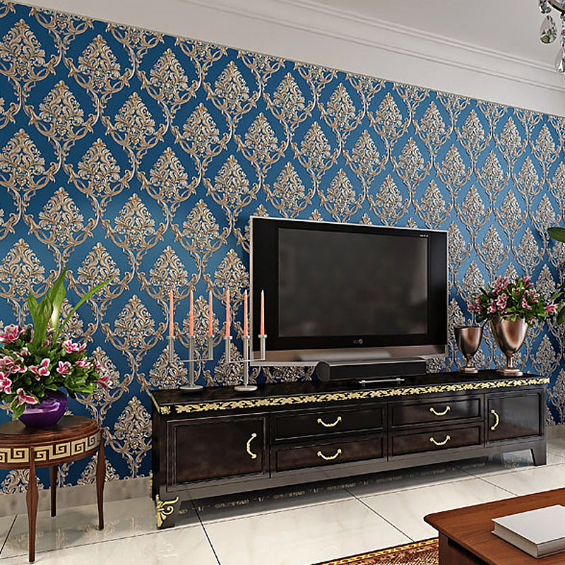 Nordic Nostalgic Damask Wallpaper Non-Woven 31' x 20.5" Non-Pasted