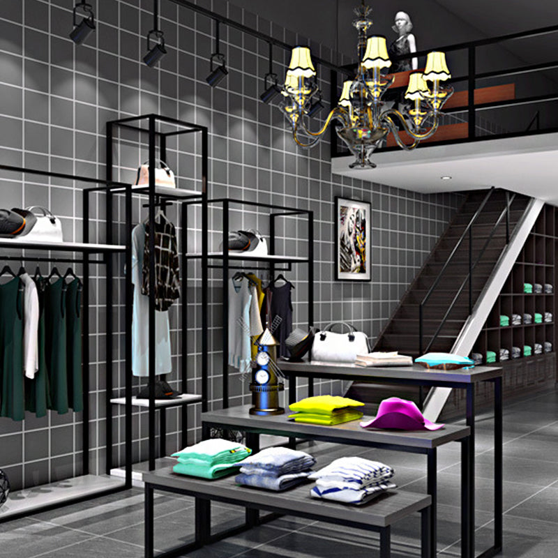 Simple Black and White Check Wallpaper for Dining Room Non-Pasted 20.5 in x 31 ft