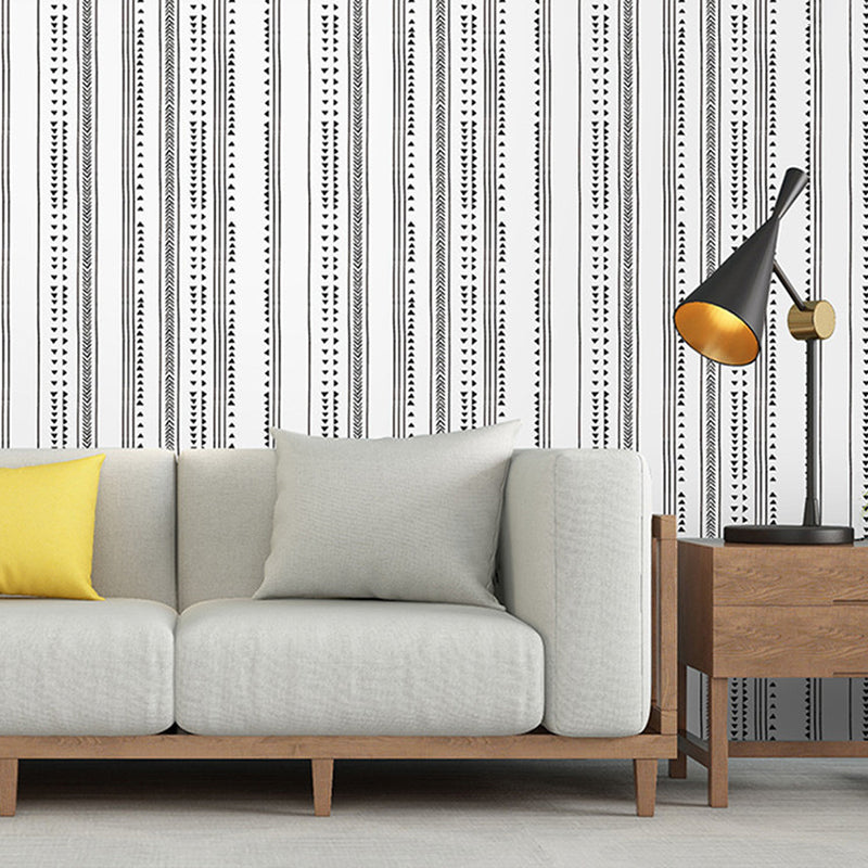 Tassels and Triangle Wallpaper 17.5-inch x 19.5-foot Self-Adhesive Modern and Simple Wall Covering