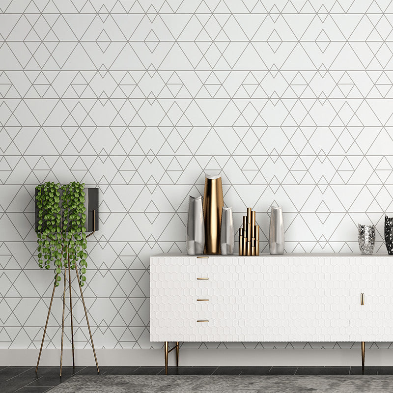 Modern and Light Wall Decor Geometries and Harlequin Non-Pasted Wallpaper, 20.5"W x 33'L