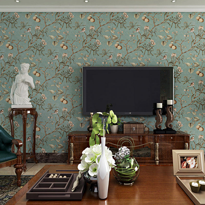 20.5" x 31' American Countryside Wallpaper Tree and Fruit Design Wall Decor, Non-Pasted