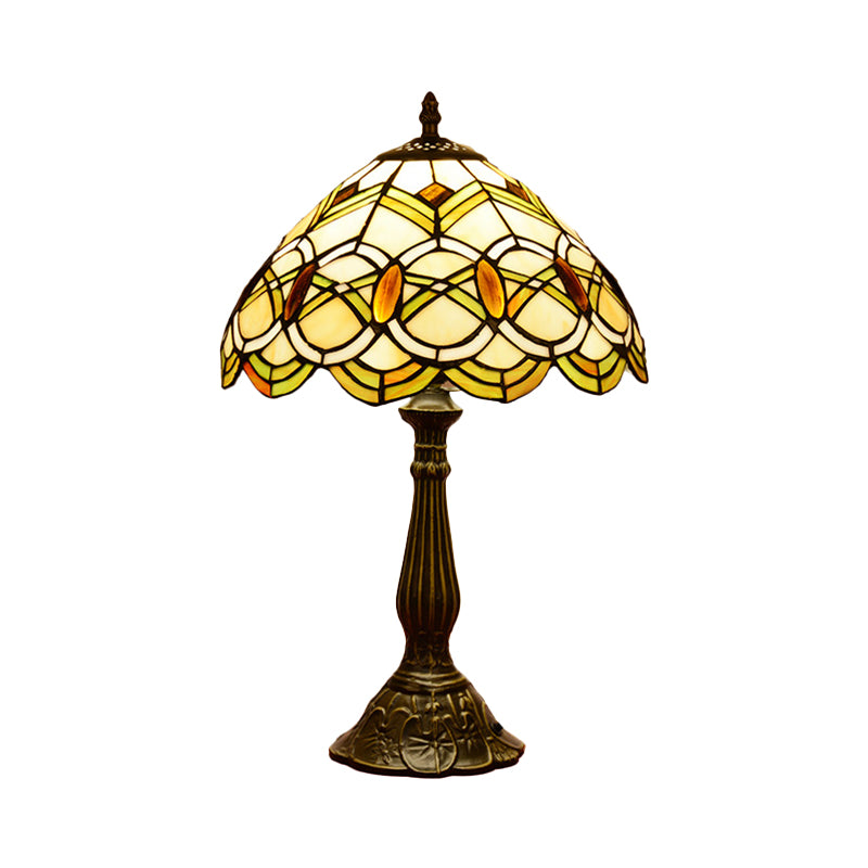 Éclairage de table en bronze à 1 lumière