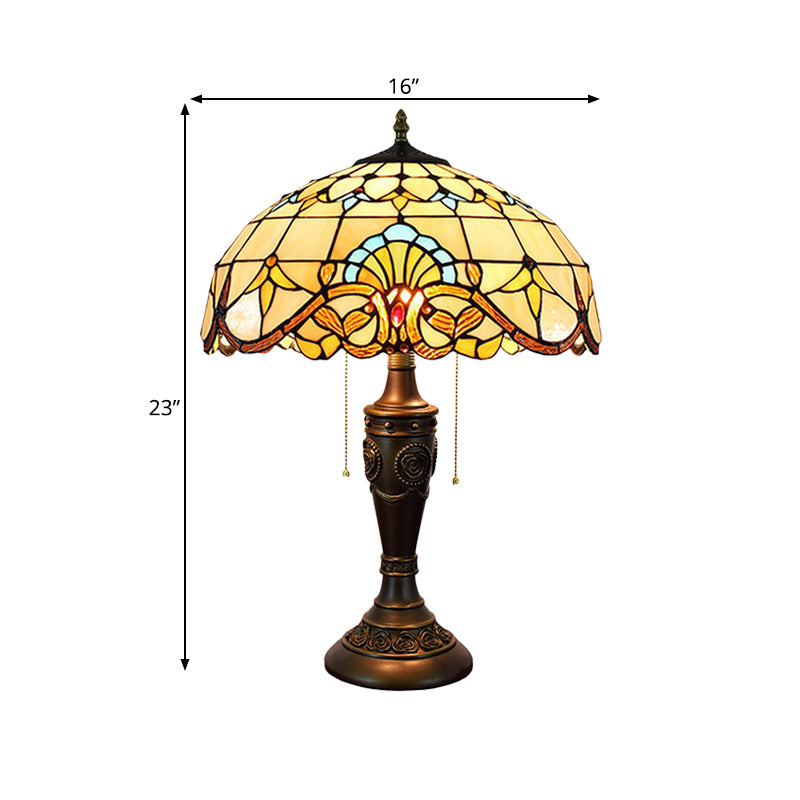 2 Köpfe Nachtstillstand Lampe Mittelmeer