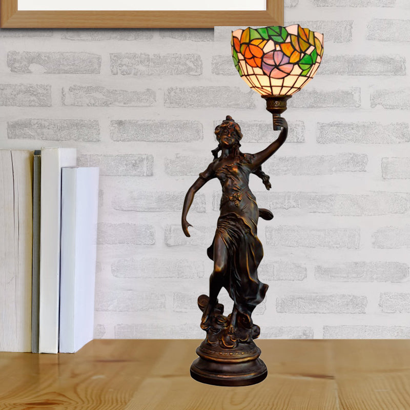 Resin Torchiere table claire