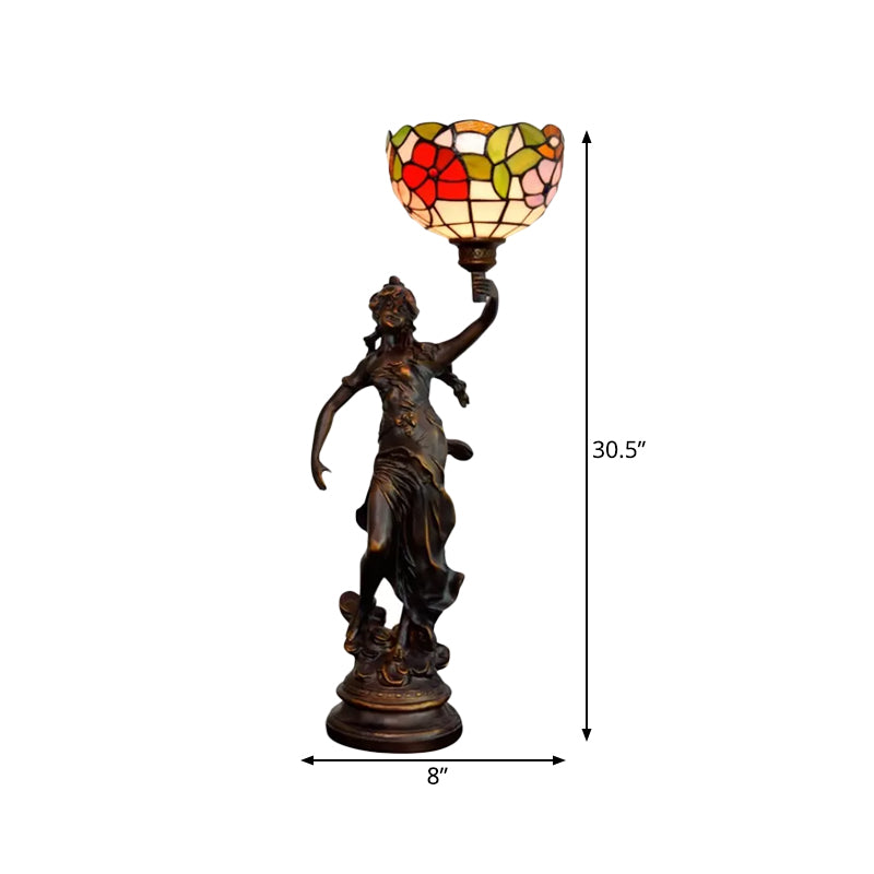 Resin Torchiere table claire