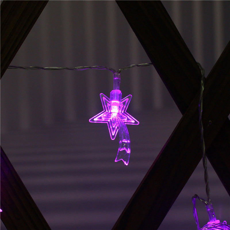 3/6m Nordic Meteor LED Party Light Clear Plastic 20/40-Head Living Room String Lighting in Warm/White/Multi Color Light